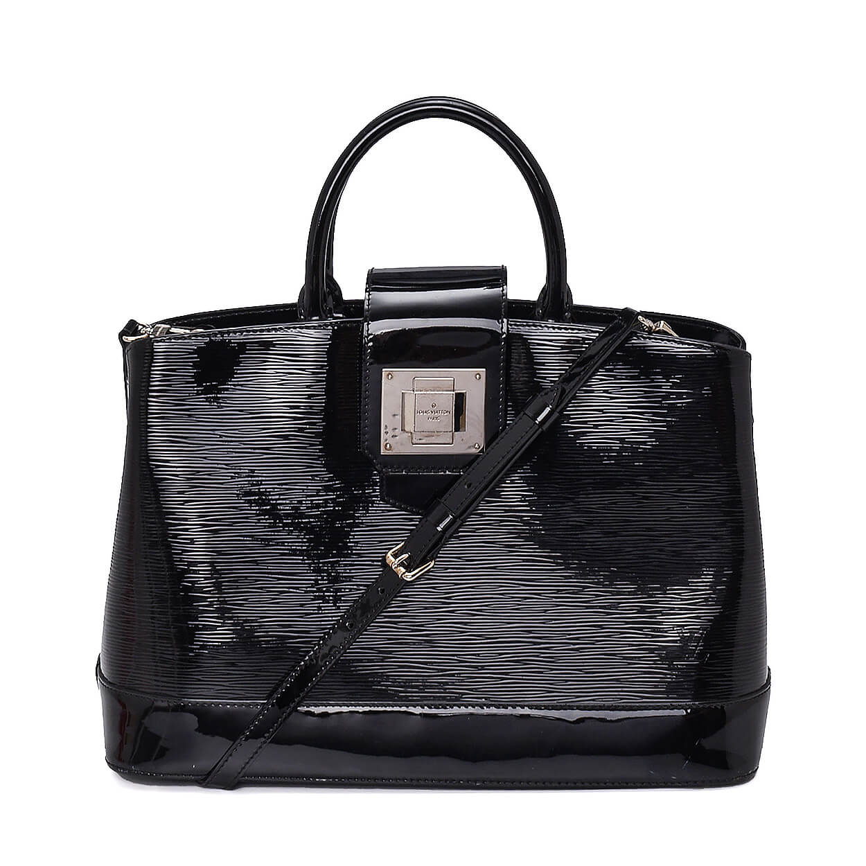 Louis Vuitton - Black Epi Electric Leather Mirabeau Bag 